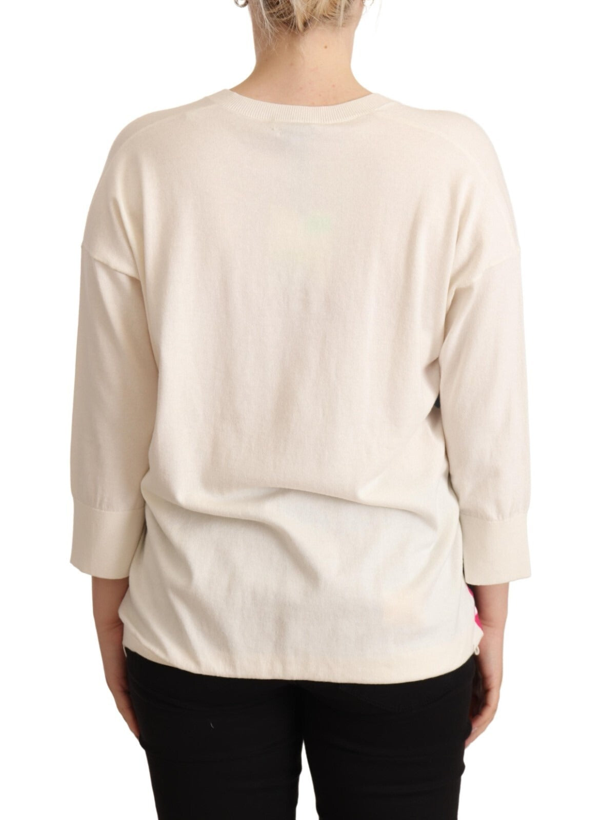 Ballantyne Multicolor Floral Cashmere Cotton Pullover Sweater | Regal Royce