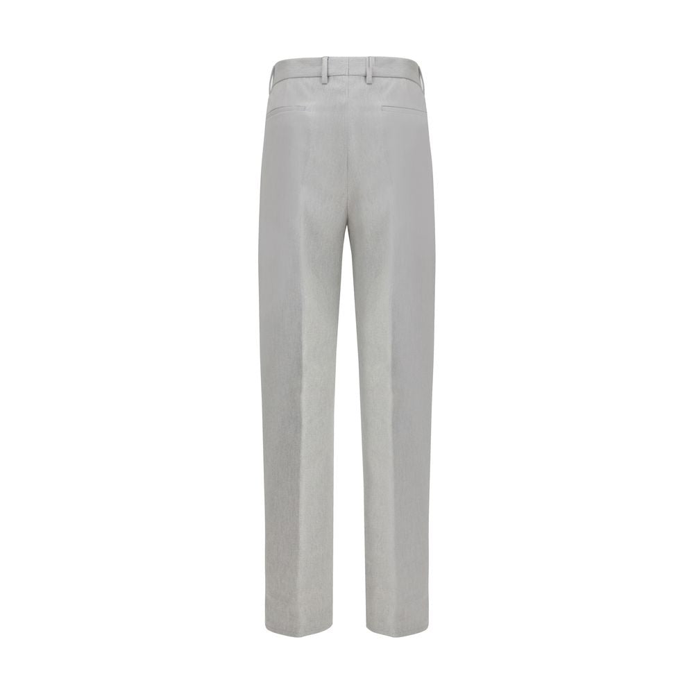 Brunello Cucinelli Gray Wool Casual Pants | Regal Royce