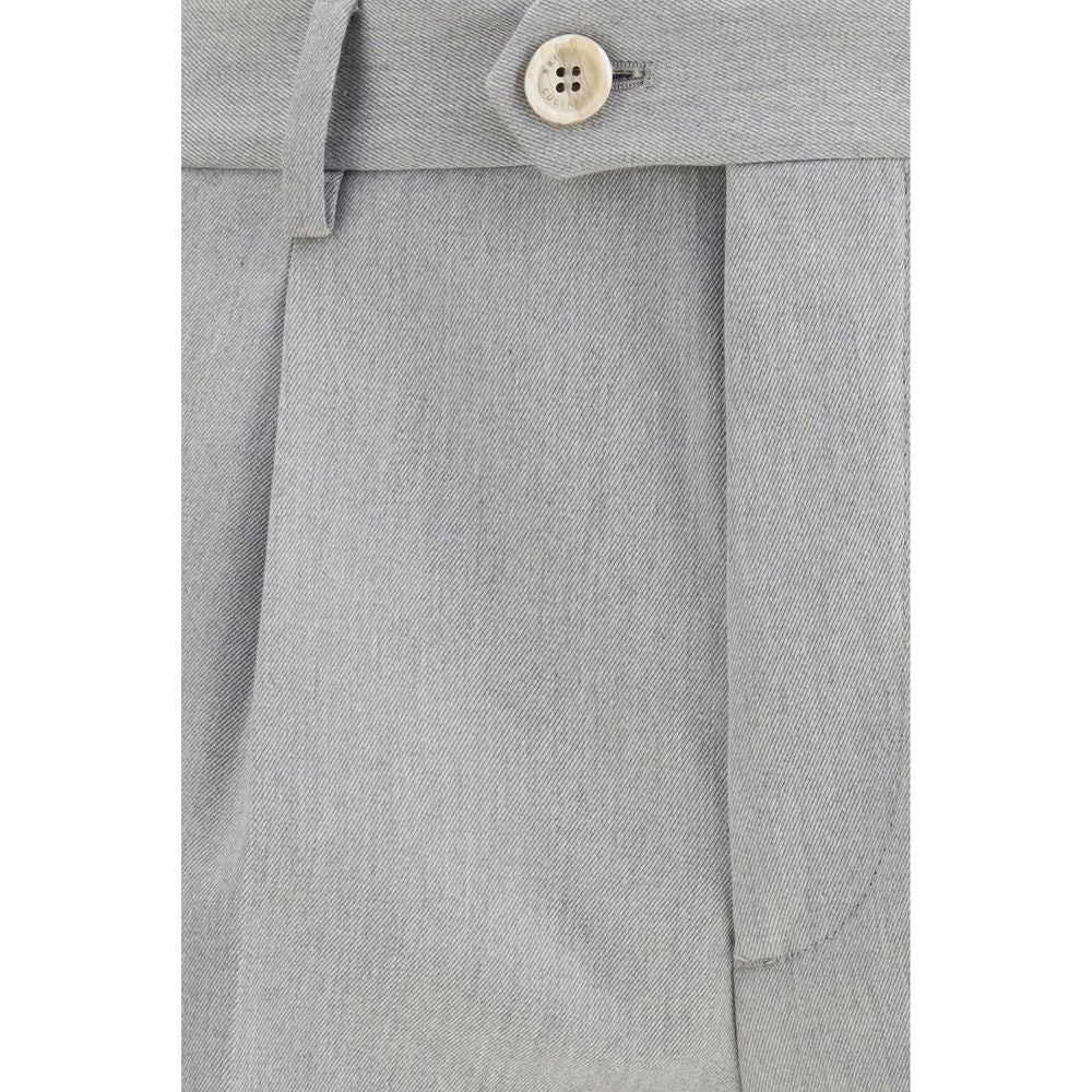 Brunello Cucinelli Gray Wool Casual Pants | Regal Royce