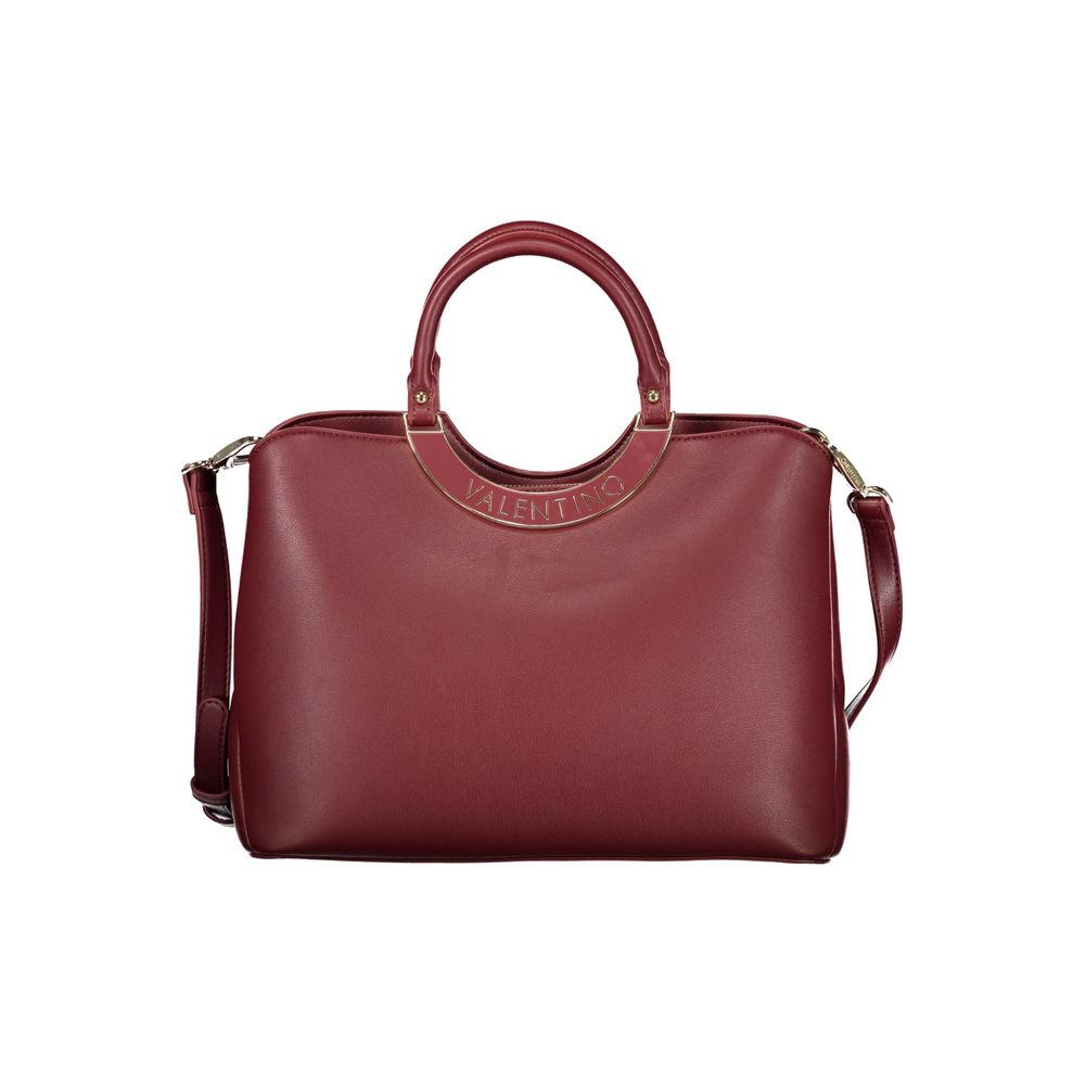 Mario Valentino Red Polyurethane Women Handbag | Regal Royce