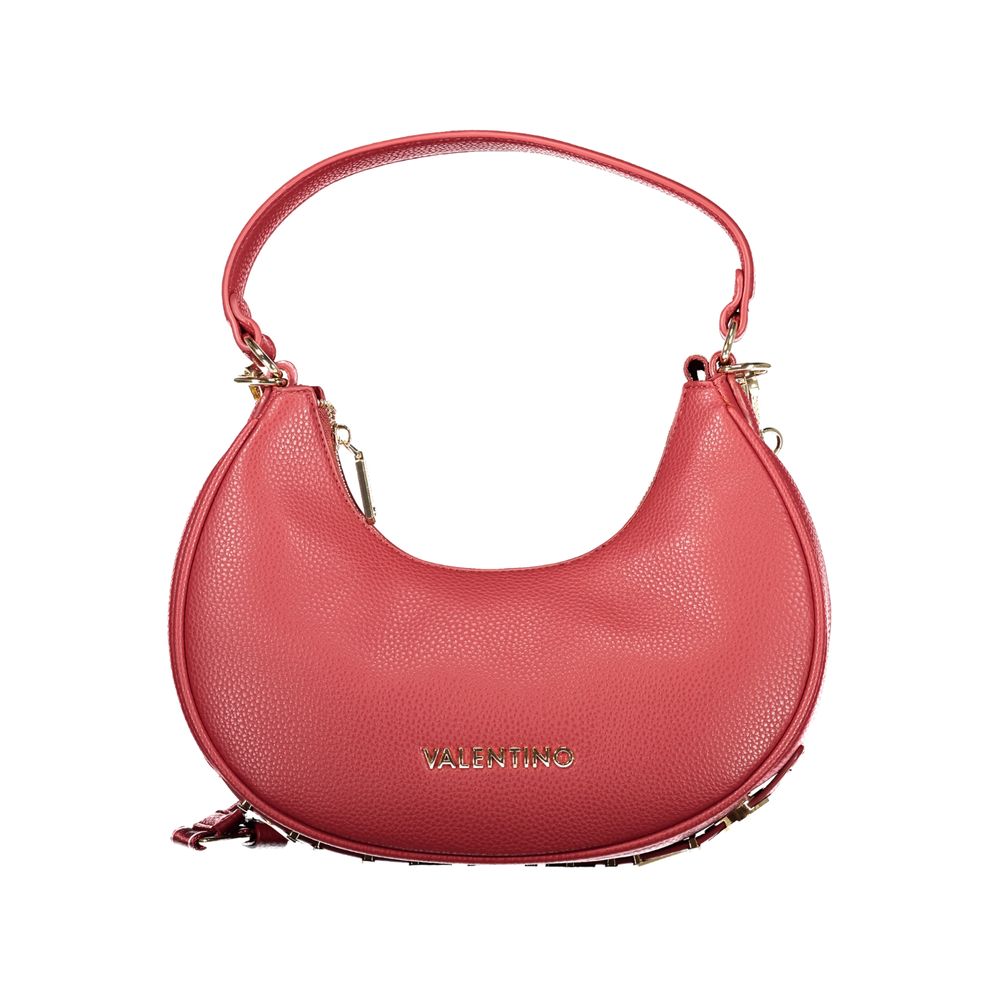 Mario Valentino Rosso Polyurethane Woman Shoulder Bag | Regal Royce
