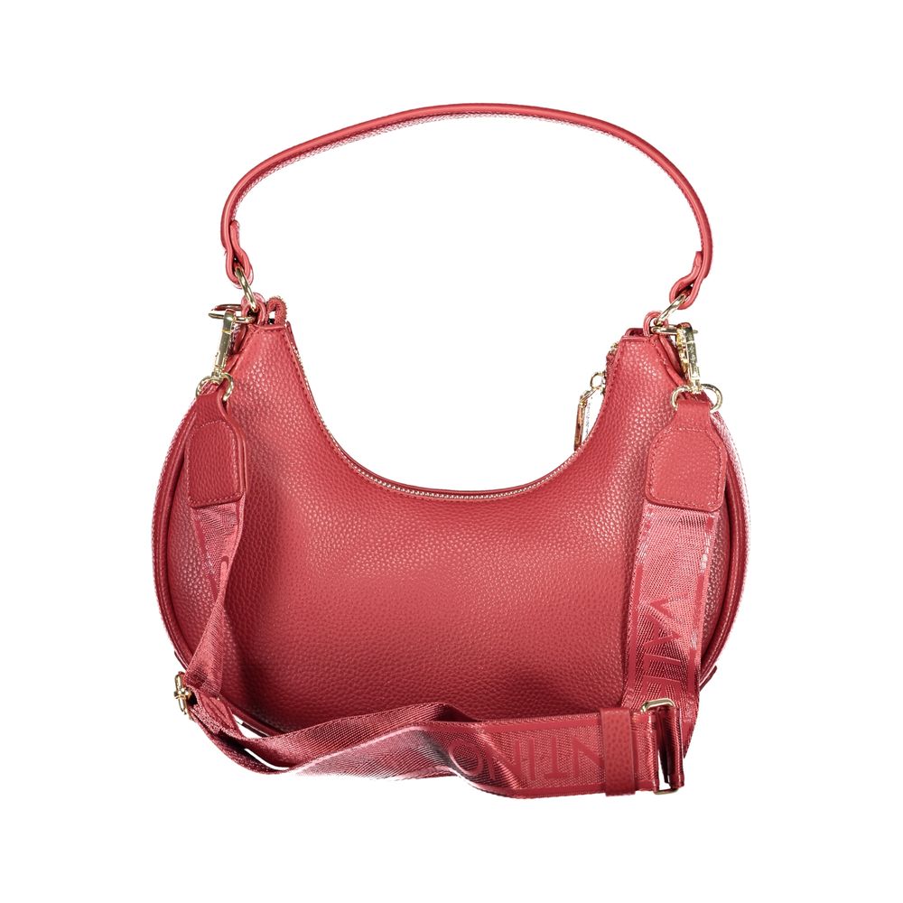 Mario Valentino Rosso Polyurethane Woman Shoulder Bag | Regal Royce