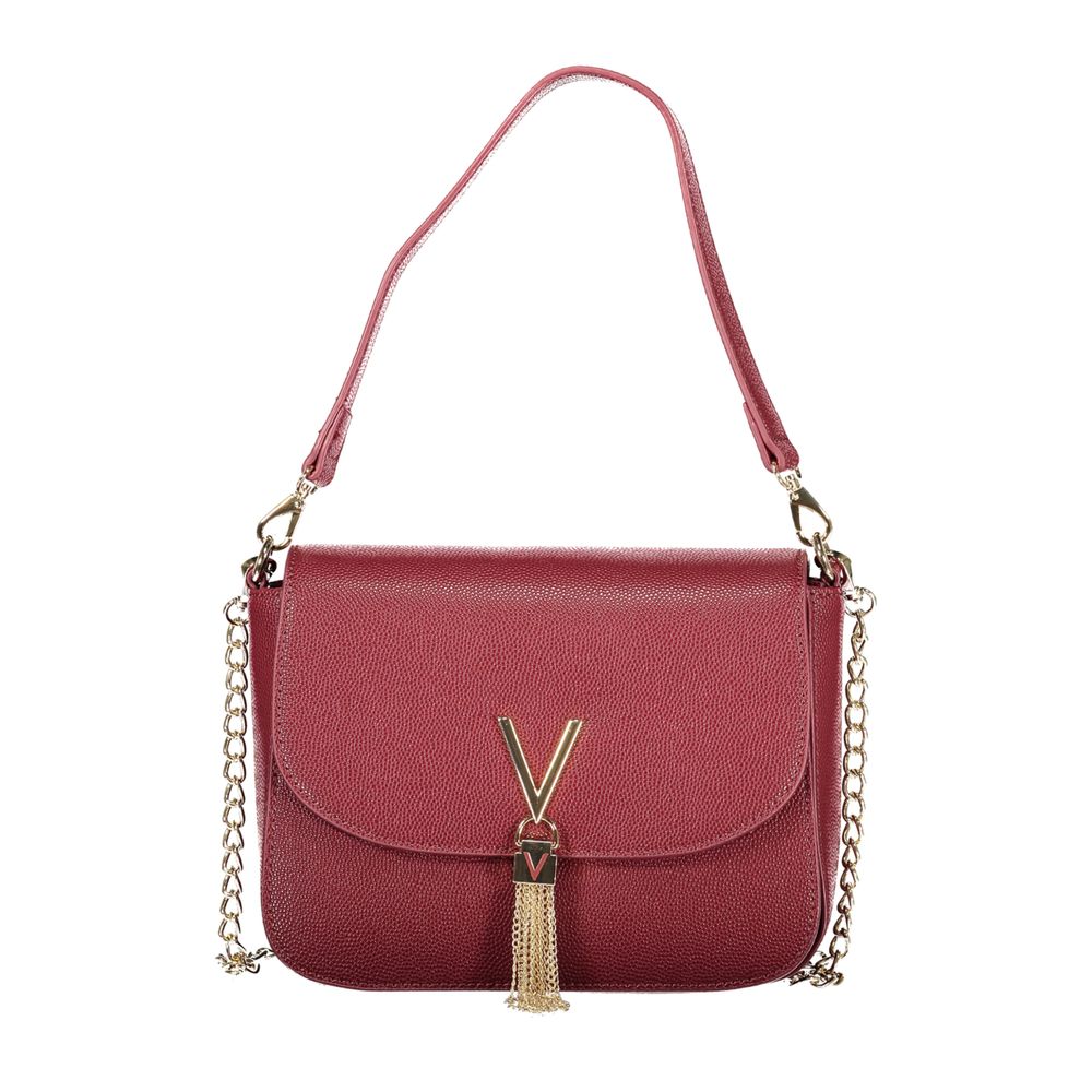 Mario Valentino Rosso Polyurethane Women Handbag | Regal Royce