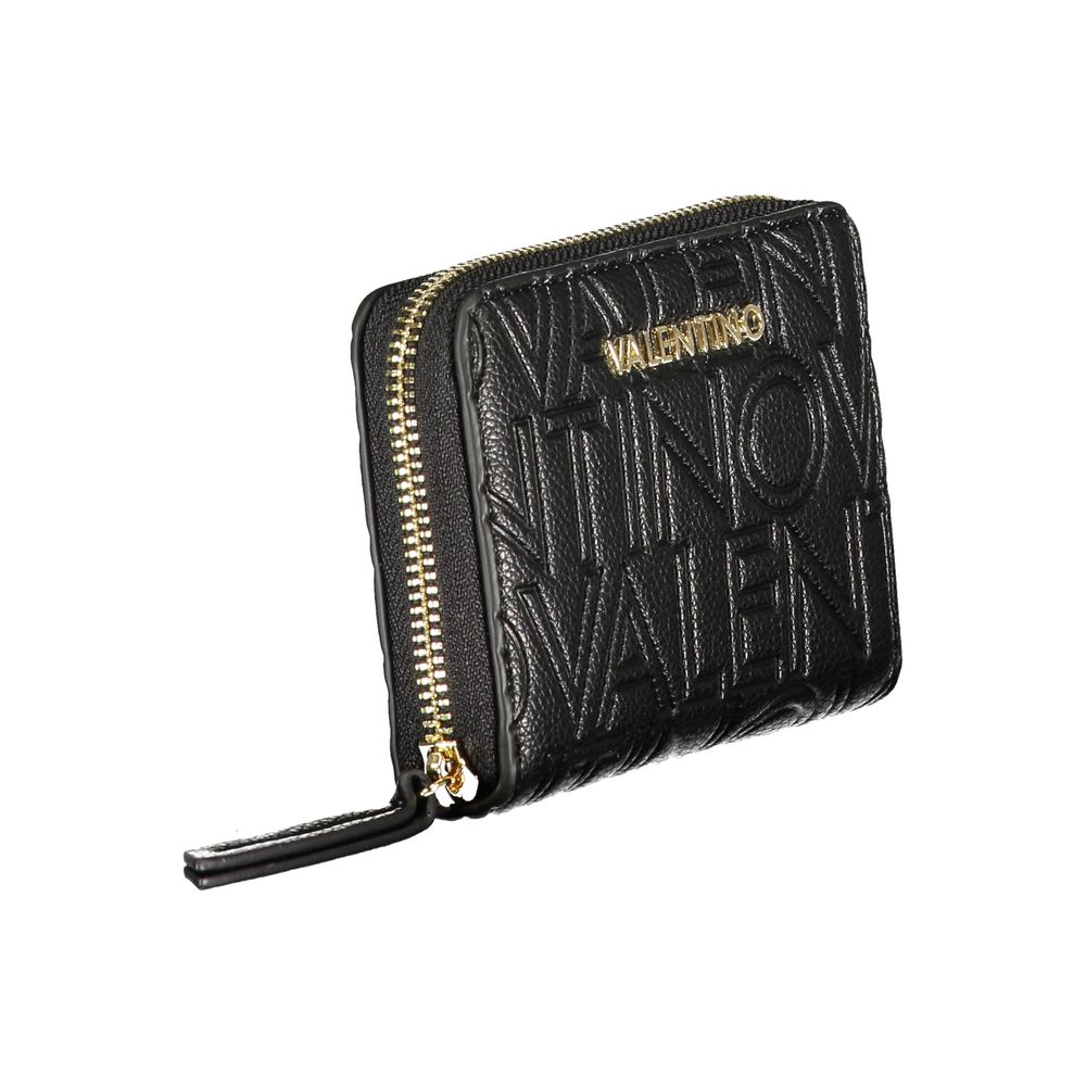 Mario Valentino Black Polyurethane Women Wallet | Regal Royce