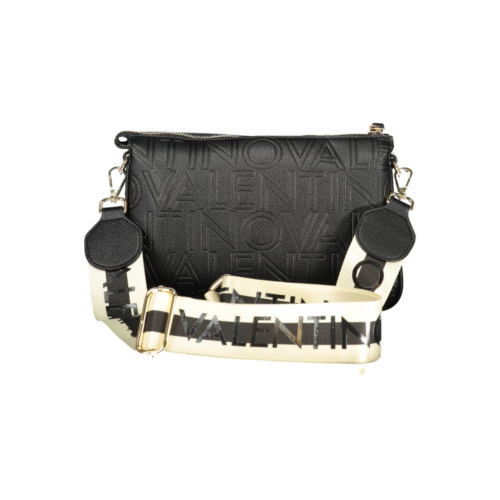 Mario Valentino Black Polyurethane Women Handbag | Regal Royce