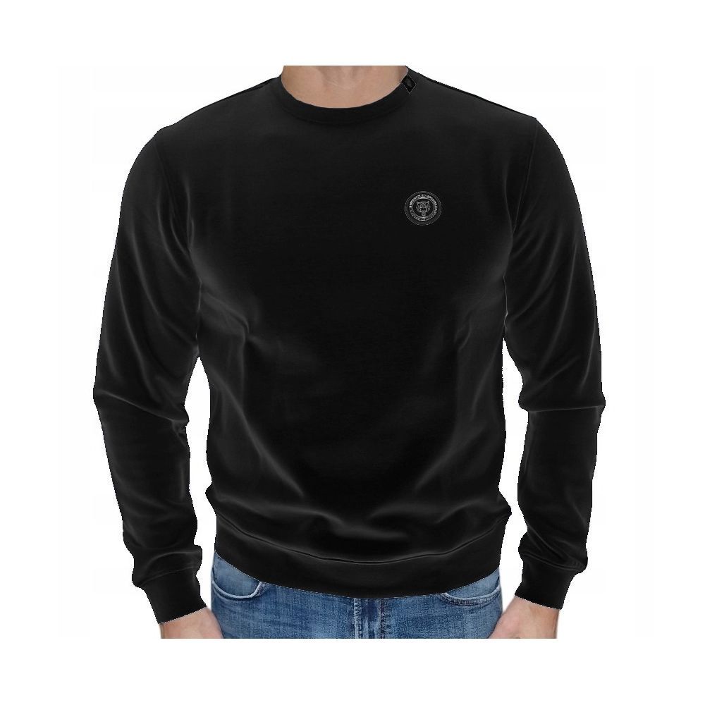 Plein Sport Black Cotton Sweatshirt | Regal Royce