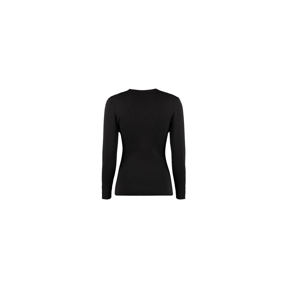 MSGM Black Cotton Wool Polyamide Sweatshirt | Regal Royce
