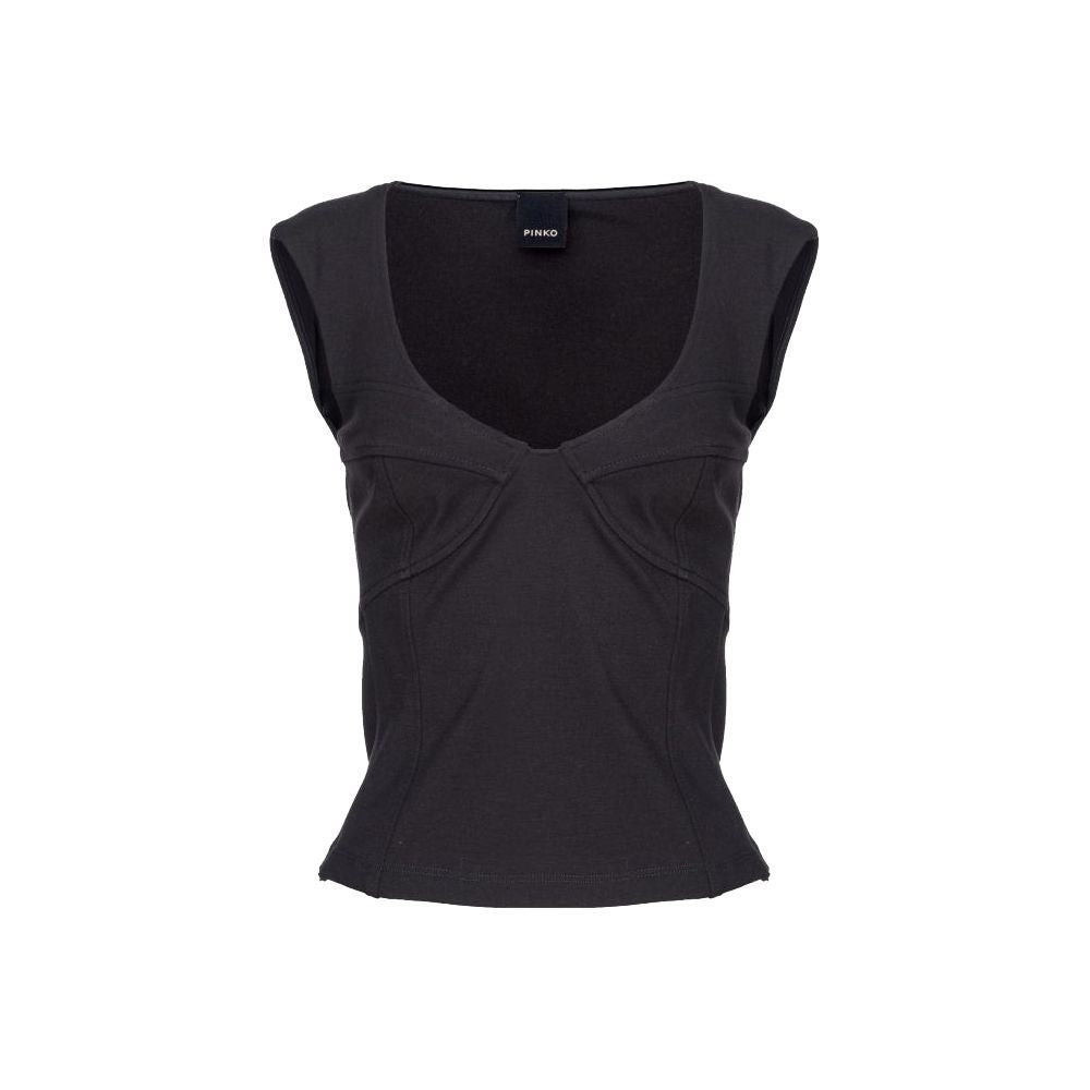 PINKO Black Nylon T-Shirt | Regal Royce