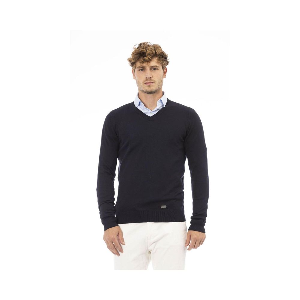 Baldinini Trend Blue Cashmere Sweatshirt | Regal Royce