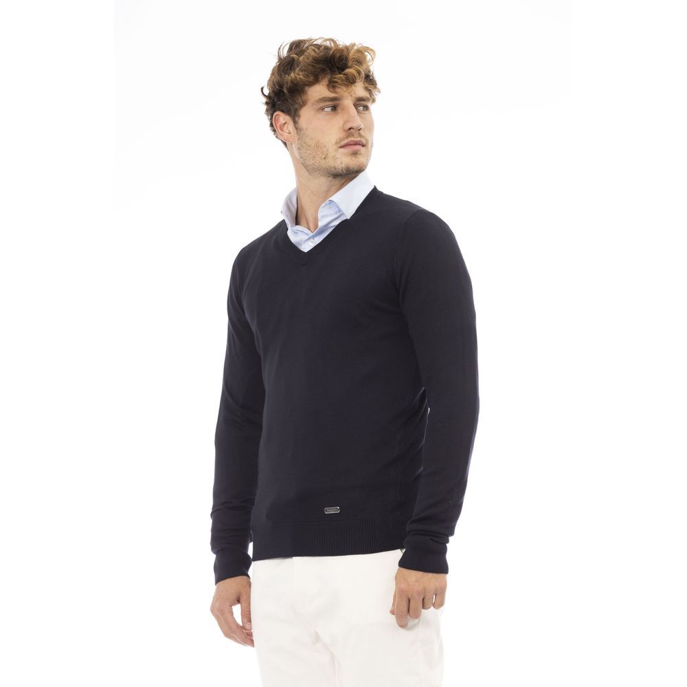 Baldinini Trend Blue Cashmere Sweatshirt | Regal Royce