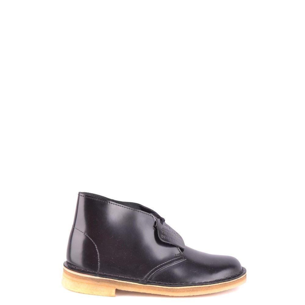 Clarks Black Leather Lace-Up Boots | Regal Royce