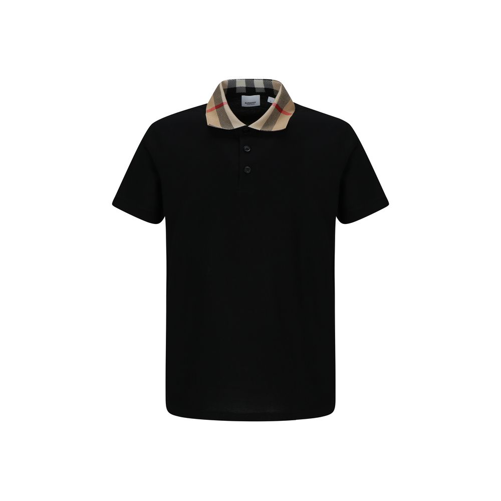 Burberry Black Cotton Polo Shirt | Regal Royce