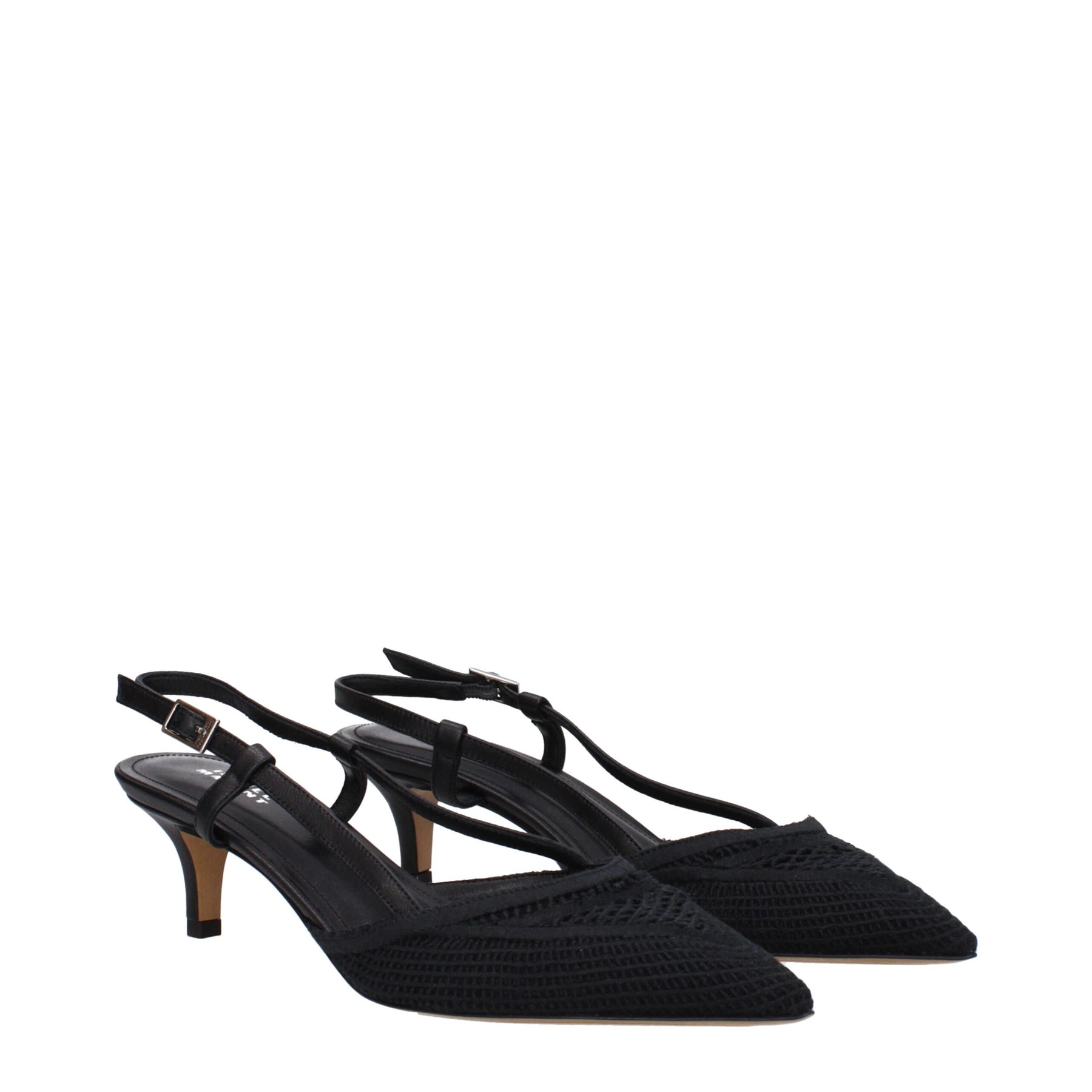 Isabel Marant Black Fabric Mid Heel Pumps | Regal Royce