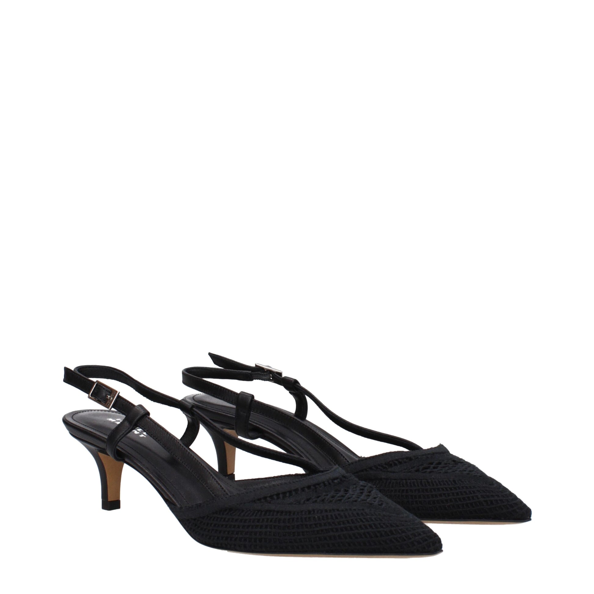 Isabel Marant Black Fabric Mid Heel Pumps | Regal Royce