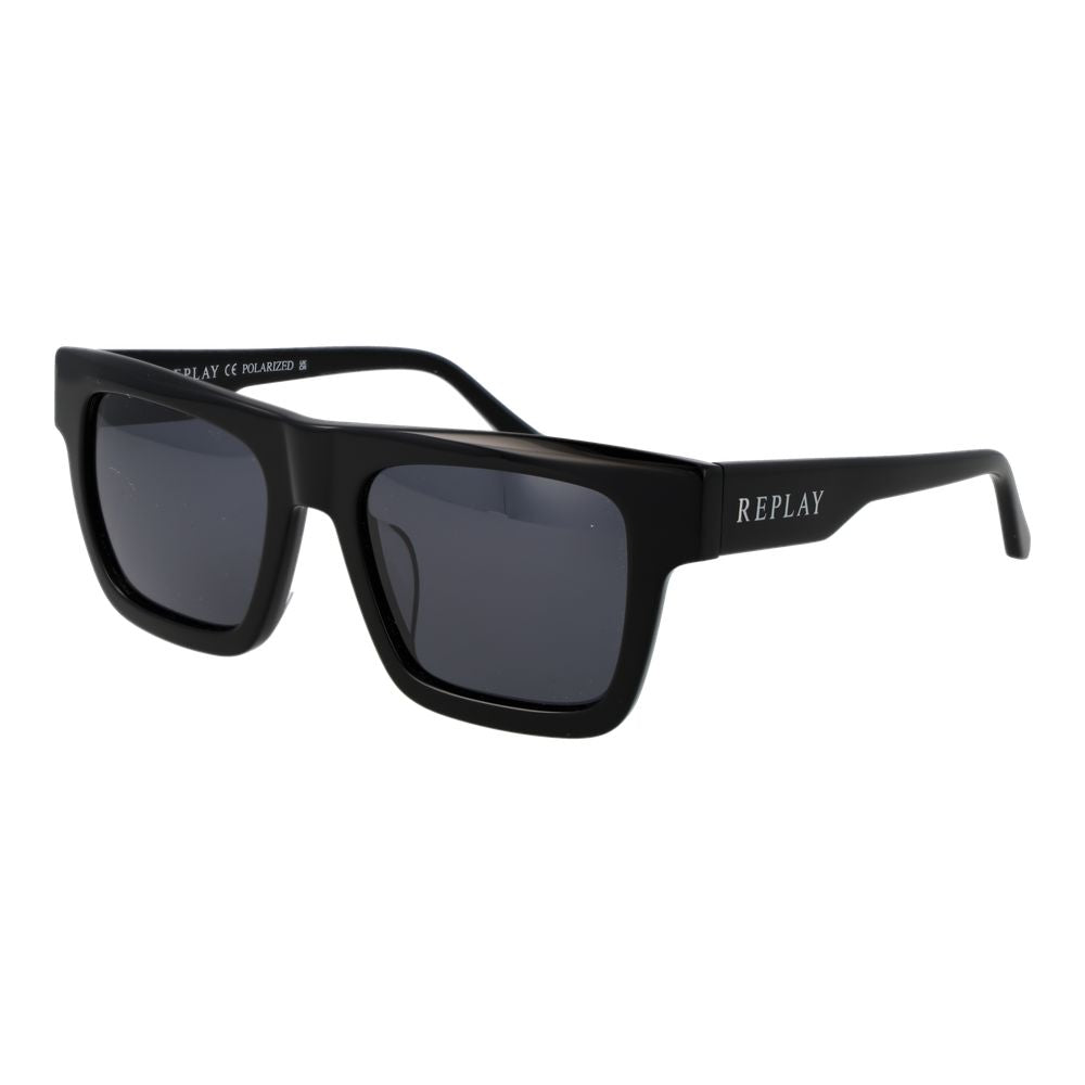 Replay Black Plastic Sunglasses | Regal Royce