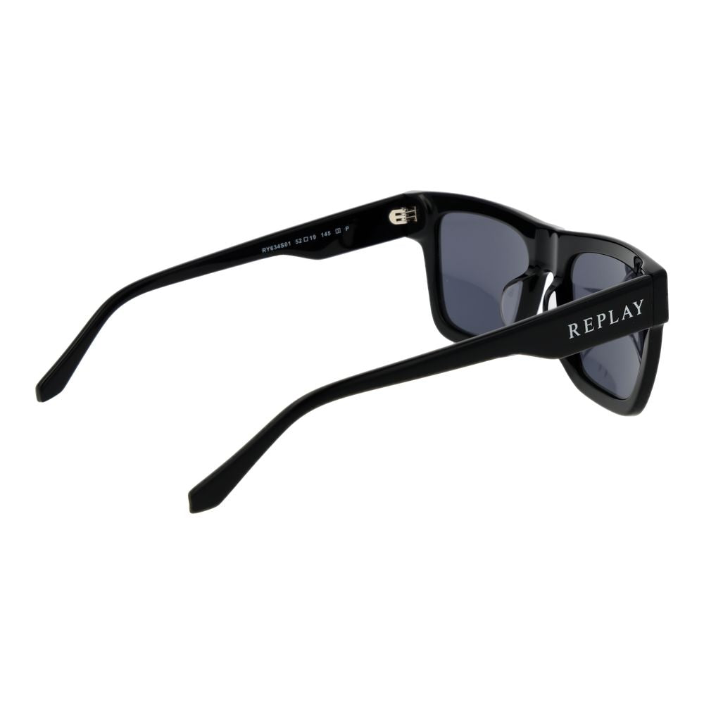 Replay Black Plastic Sunglasses | Regal Royce