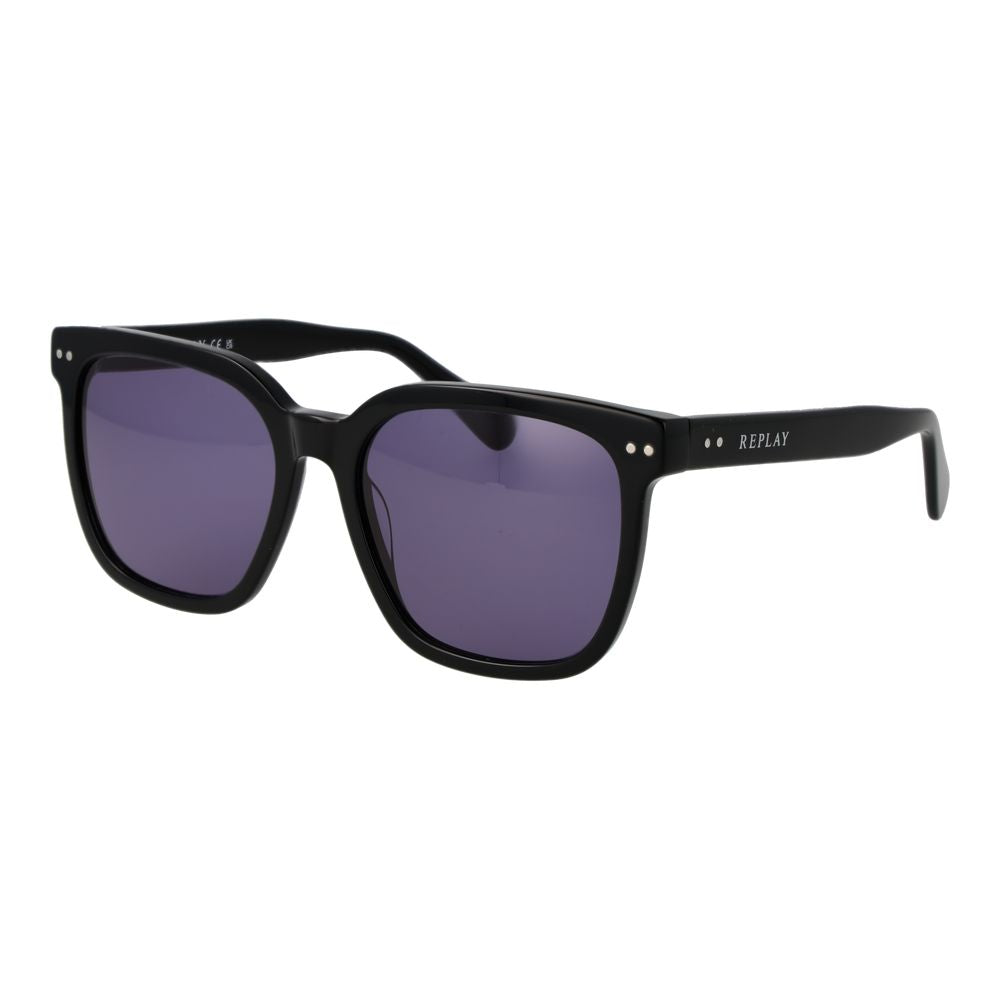 Replay Black Plastic Sunglasses | Regal Royce