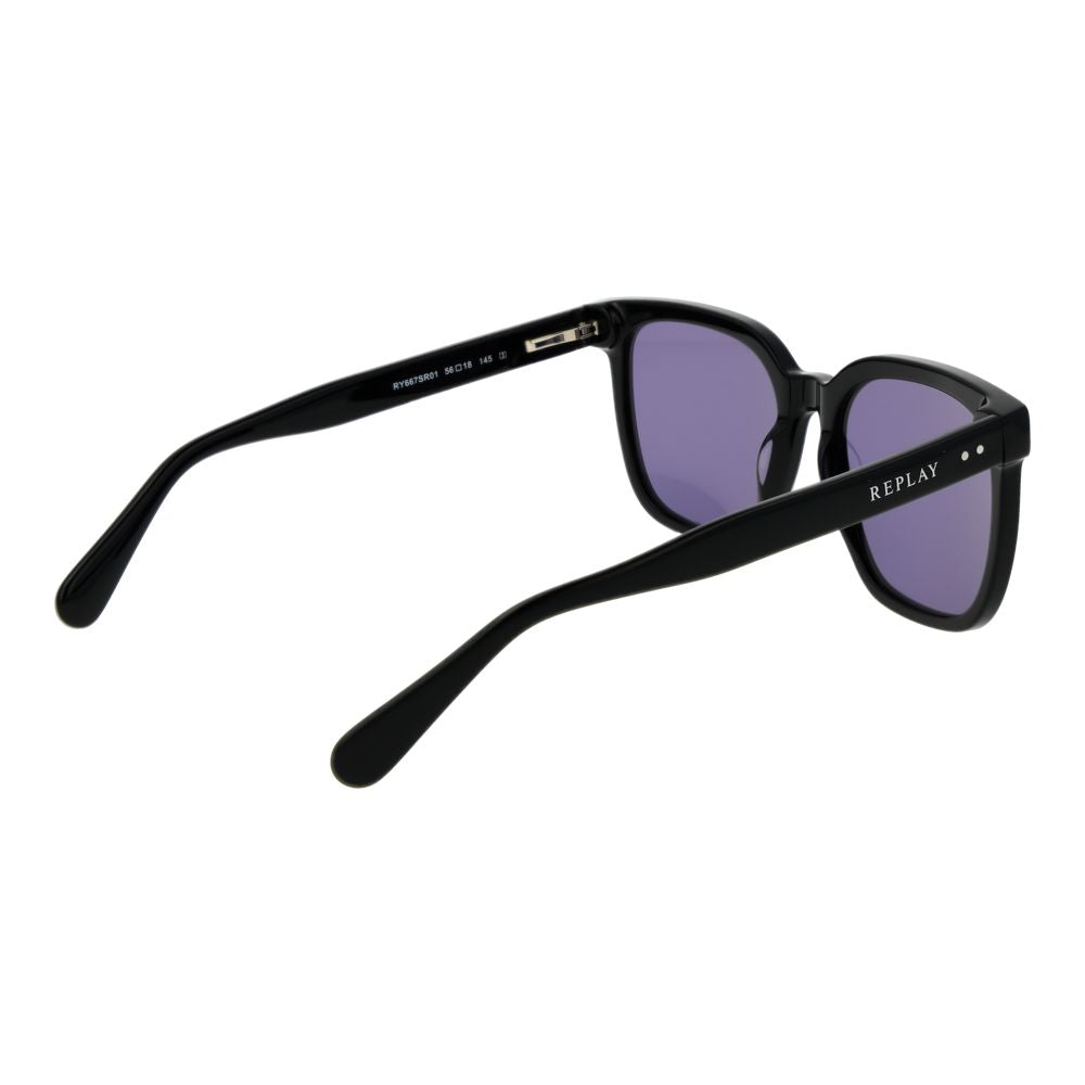 Replay Black Plastic Sunglasses | Regal Royce