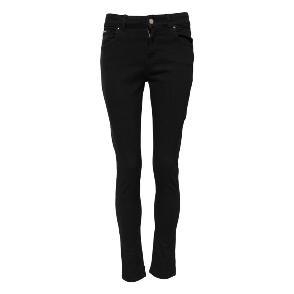 Dolce & Gabbana Black Cotton Skinny Jeans | Regal Royce