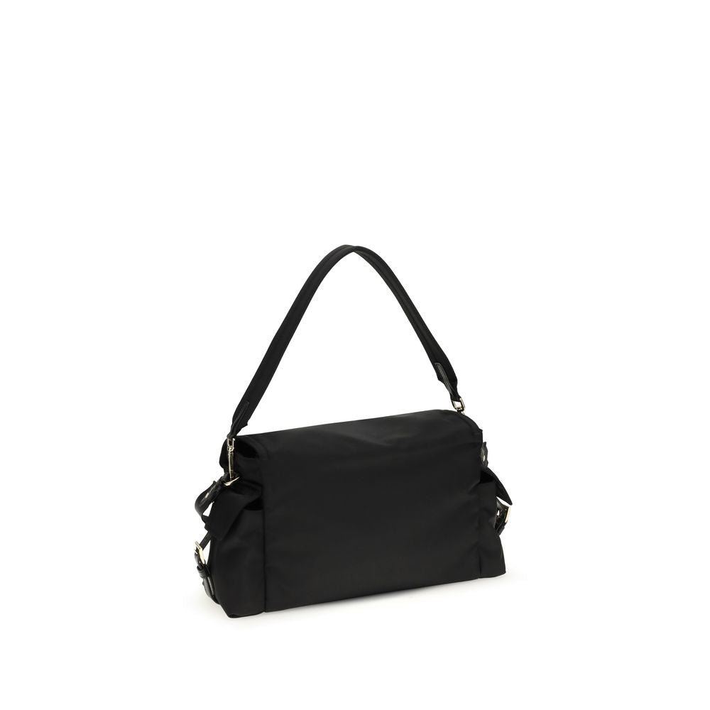 Prada Black Recycled Polyamide Shoulder Bag | Regal Royce