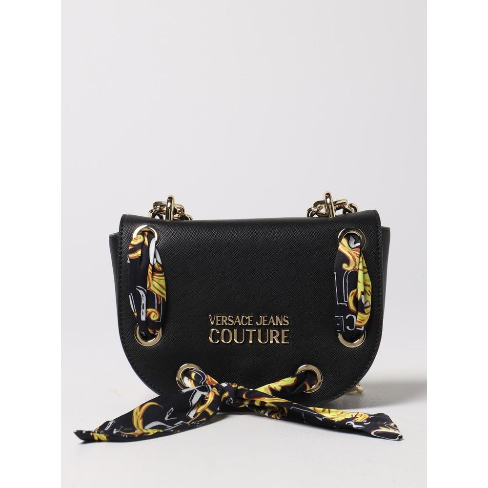 Versace Jeans Black Artificial Leather Crossbody Bag | Regal Royce