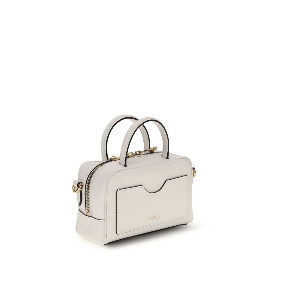 Versace White Calf Leather Bos Taurus Handbag | Regal Royce