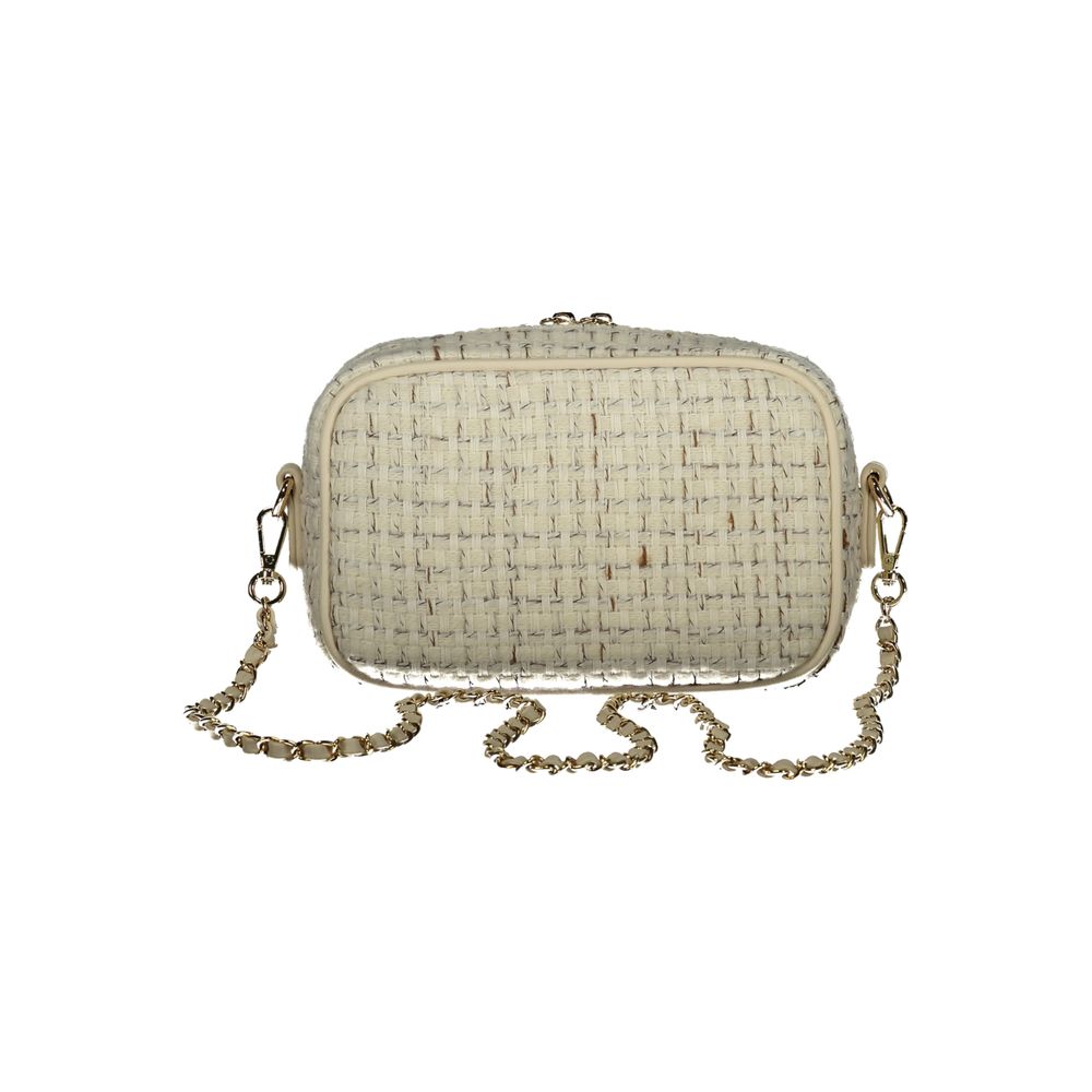 Mario Valentino White Polyester Women Handbag | Regal Royce
