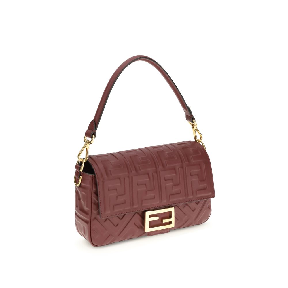 Fendi Bordeaux Calf Leather Bos Taurus Shoulder Bag | Regal Royce