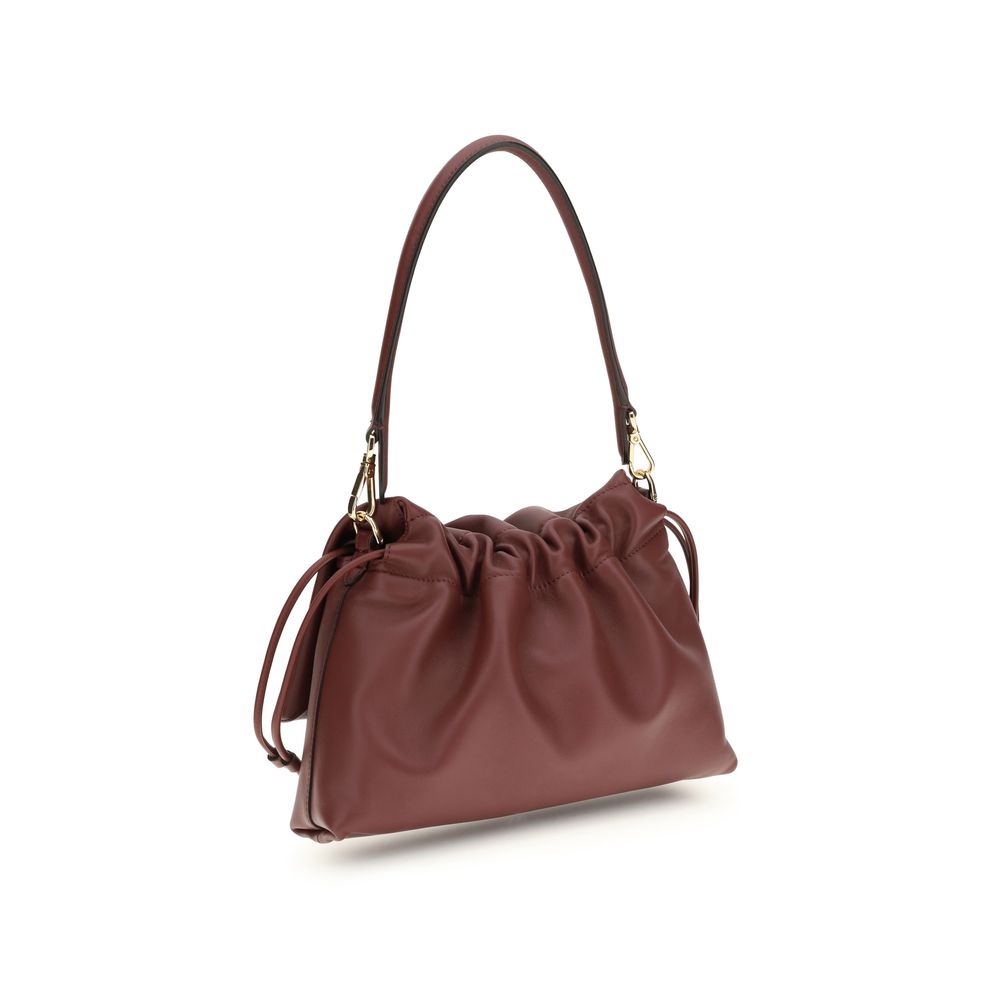 Fendi Bordeaux Calf Leather Bos Taurus Shoulder Bag | Regal Royce
