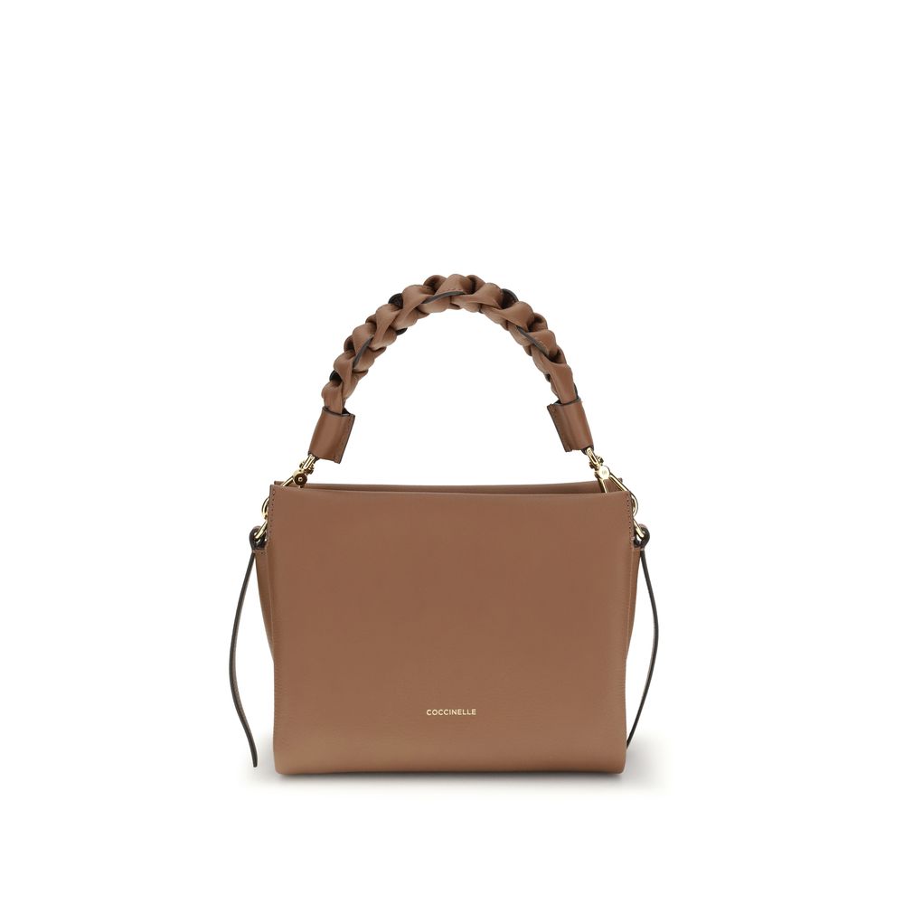Coccinelle Beige Calf Leather Bos Taurus Handbag | Regal Royce