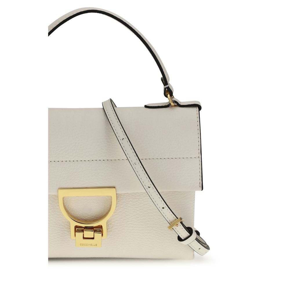 Coccinelle Cream Calf Leather Bos Taurus Handbag | Regal Royce