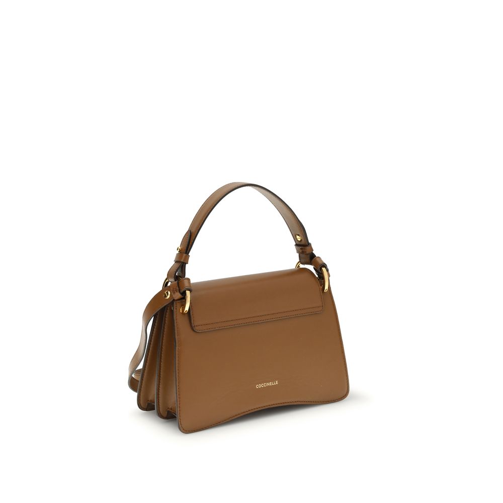 Coccinelle Brown Calf Leather Bos Taurus Handbag | Regal Royce