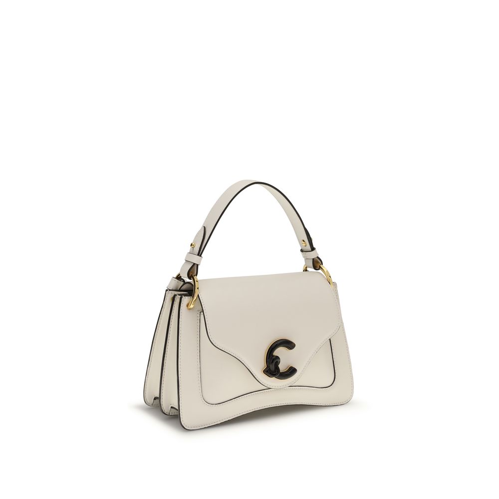 Coccinelle Cream Calf Leather Bos Taurus Shoulder Bag | Regal Royce
