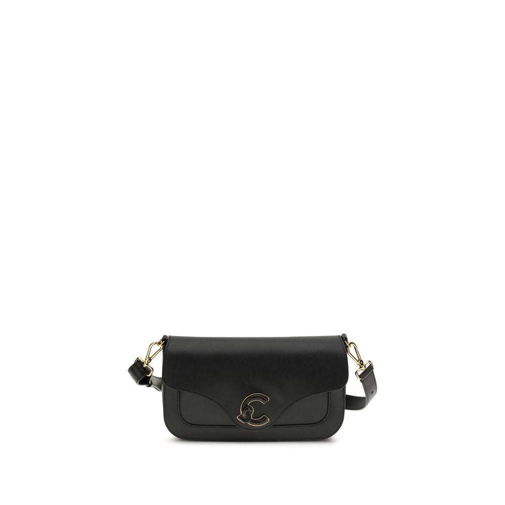 Coccinelle Black Calf Leather Bos Taurus Shoulder Bag | Regal Royce