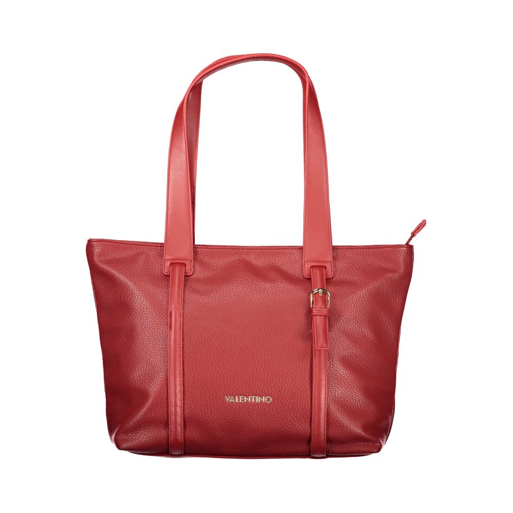 Mario Valentino Rosso Polyurethane Woman Shoulder Bag | Regal Royce