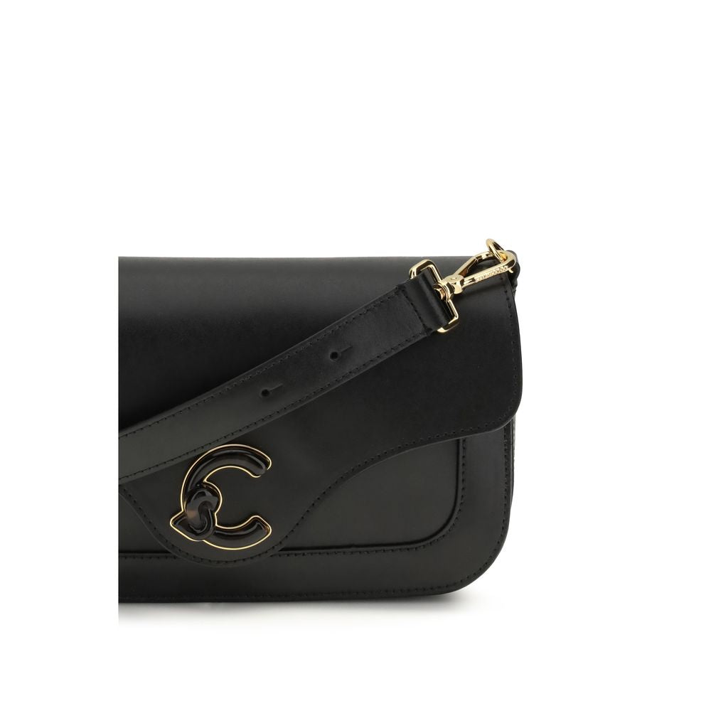 Coccinelle Black Calf Leather Bos Taurus Shoulder Bag | Regal Royce