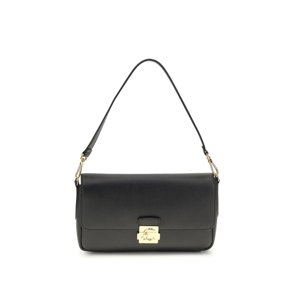 Coccinelle Black Calf Leather Bos Taurus Shoulder Bag | Regal Royce