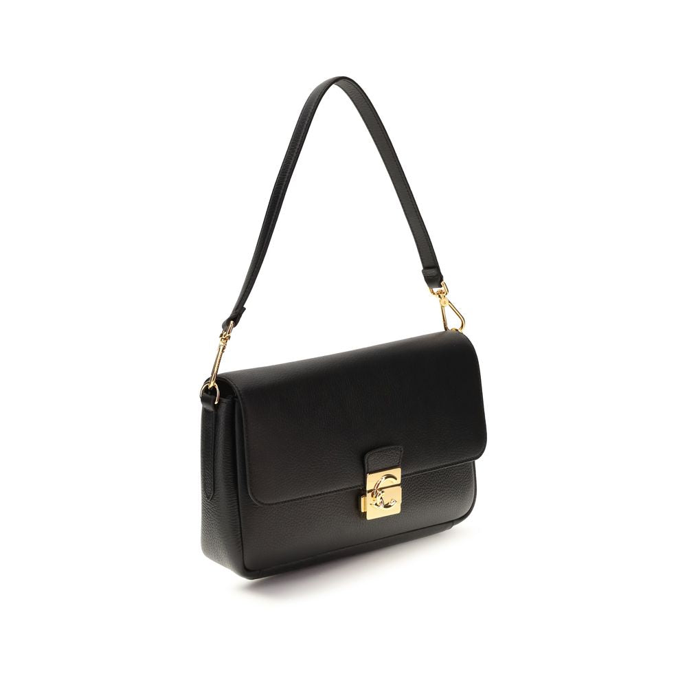 Coccinelle Black Calf Leather Bos Taurus Shoulder Bag | Regal Royce