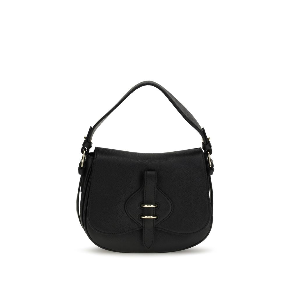 Coccinelle Black Calf Leather Bos Taurus Shoulder Bag | Regal Royce