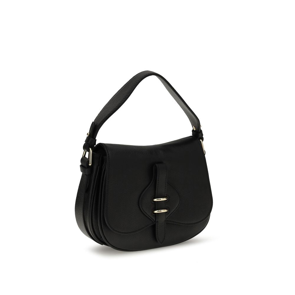 Coccinelle Black Calf Leather Bos Taurus Shoulder Bag | Regal Royce
