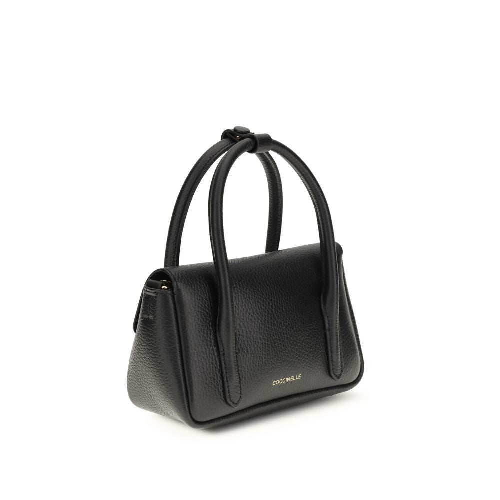 Coccinelle Black Calf Leather Bos Taurus Handbag | Regal Royce