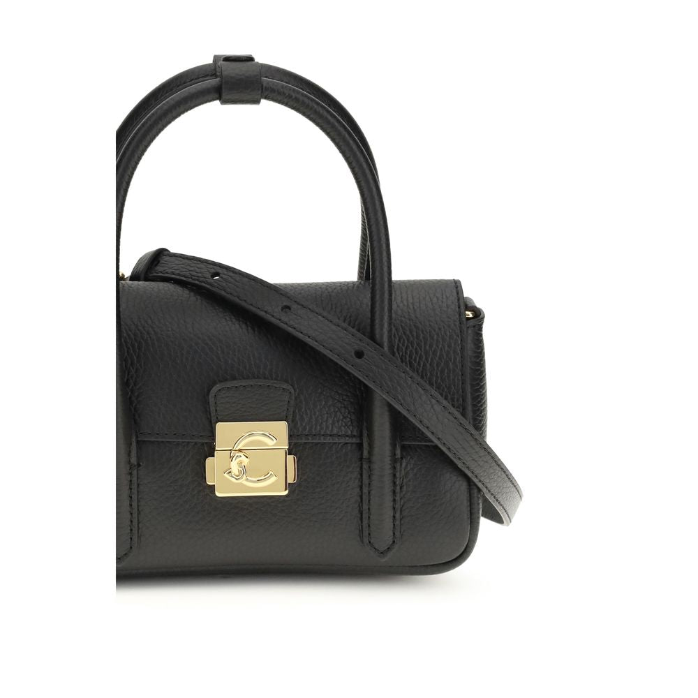Coccinelle Black Calf Leather Bos Taurus Handbag | Regal Royce