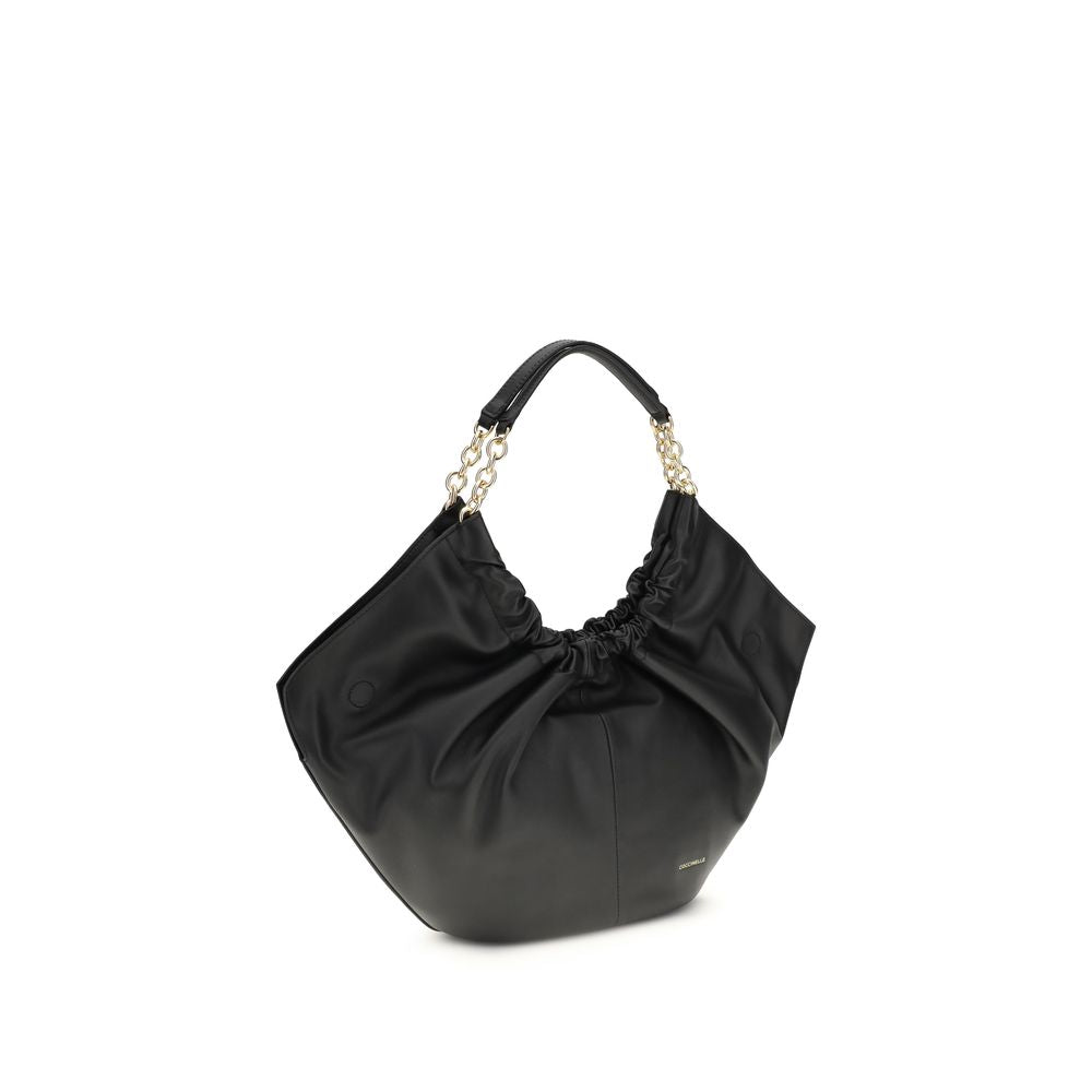Coccinelle Black Calf Leather Bos Taurus Shoulder Bag | Regal Royce