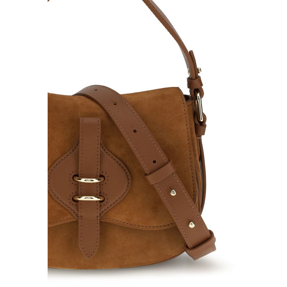Coccinelle Brown Calf Leather Bos Taurus Shoulder Bag | Regal Royce