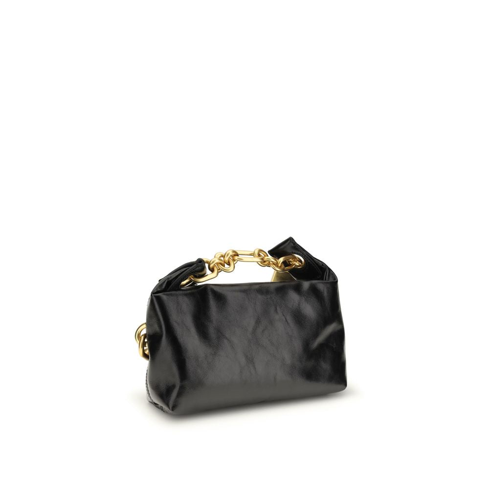 Balmain Black Calf Leather Bos Taurus Shoulder Bag | Regal Royce