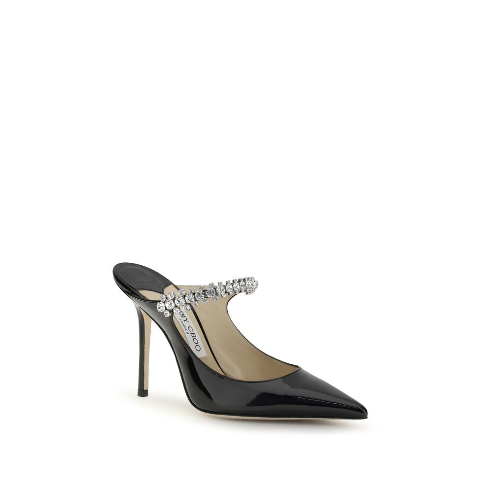 Jimmy Choo Black Calf Leather Bos Taurus High Heel Pumps | Regal Royce