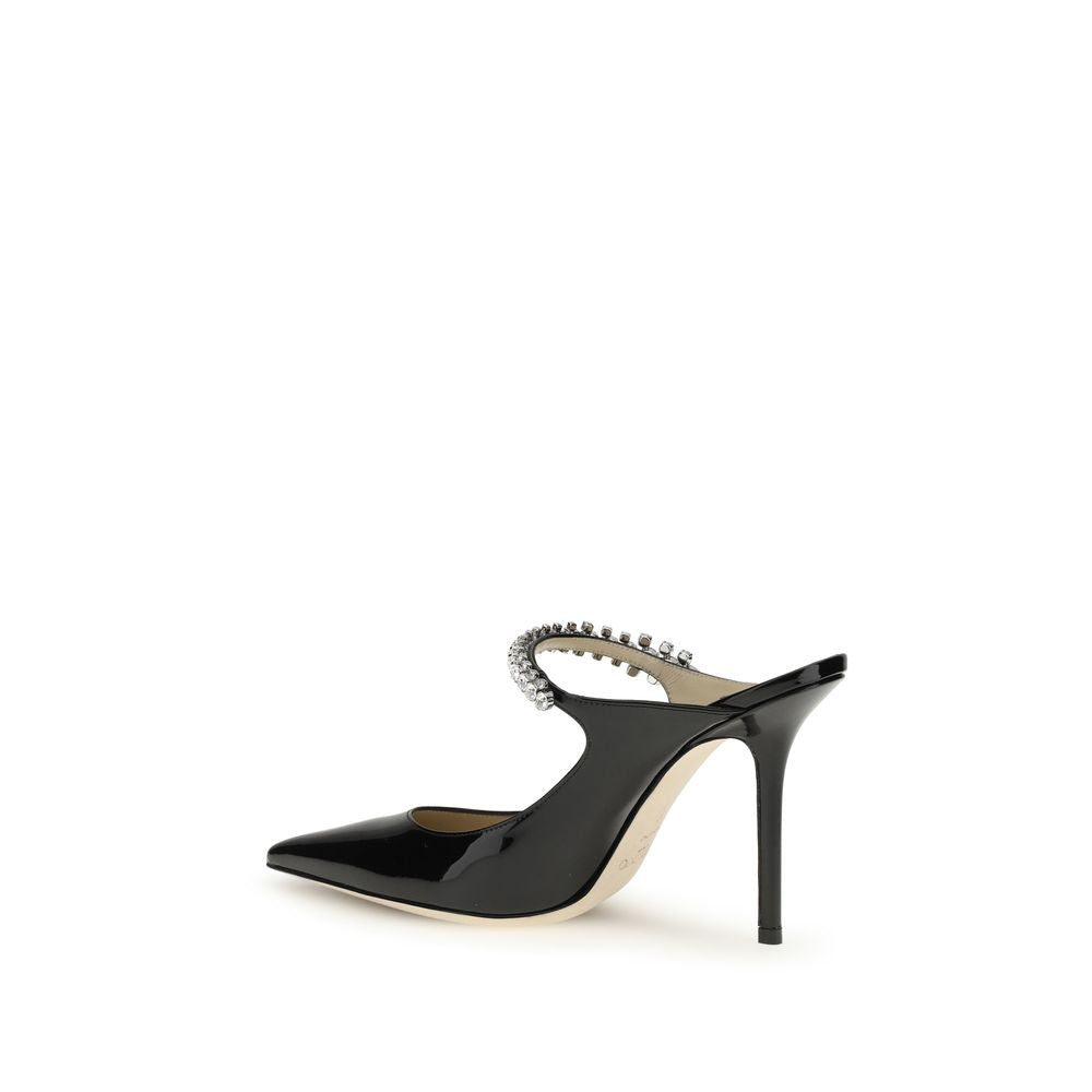 Jimmy Choo Black Calf Leather Bos Taurus High Heel Pumps | Regal Royce