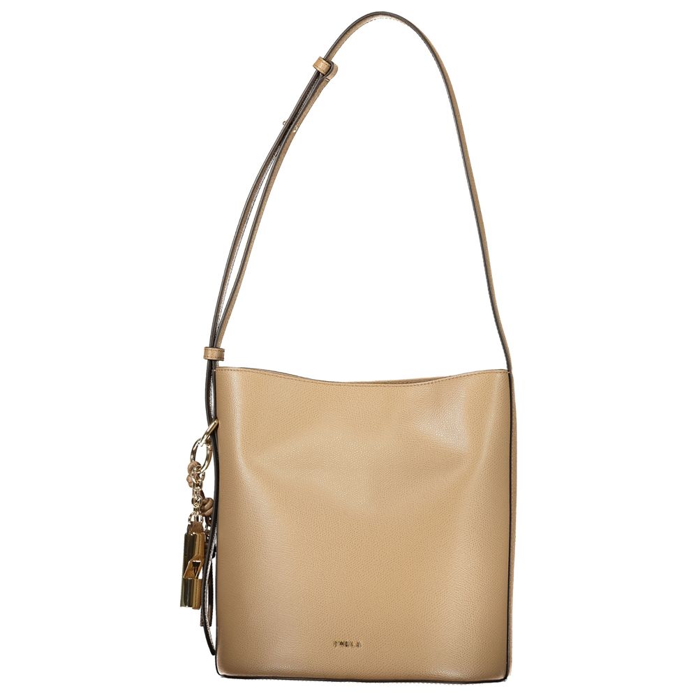 Furla Marrone Leather Woman Bucket Bag | Regal Royce