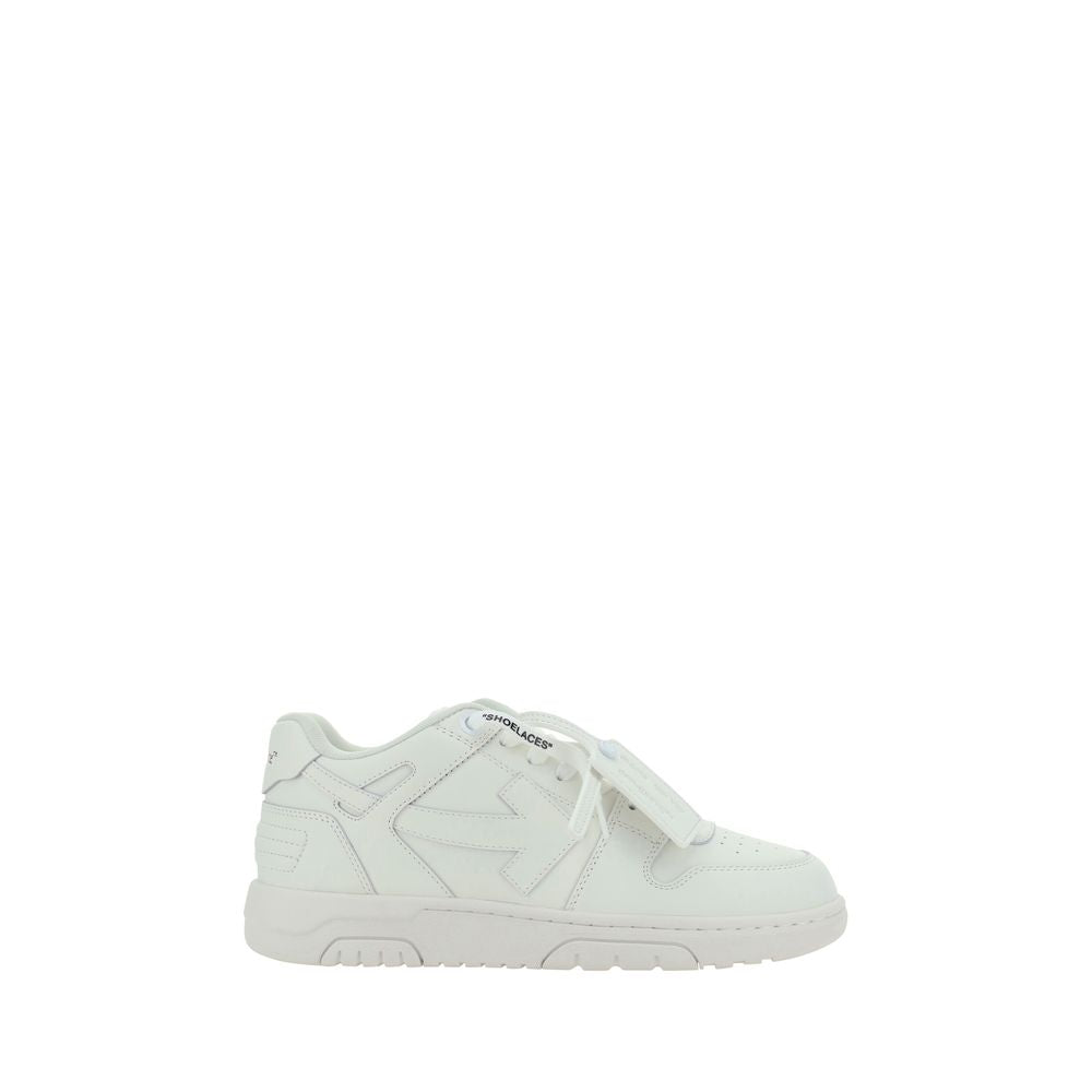 Off-White White Calf Leather Bos Taurus Low Top Sneakers | Regal Royce