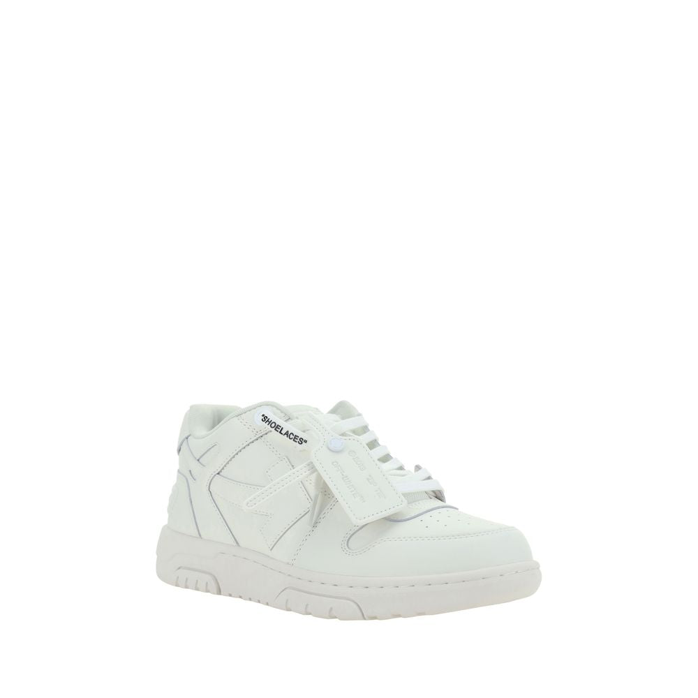 Off-White White Calf Leather Bos Taurus Low Top Sneakers | Regal Royce